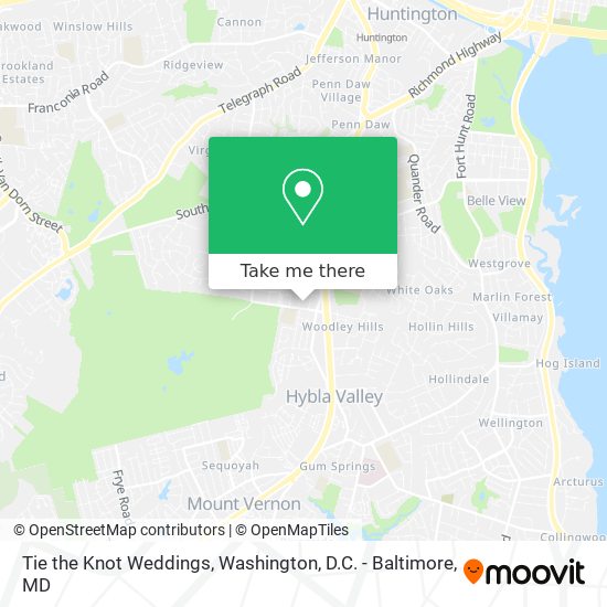 Tie the Knot Weddings map