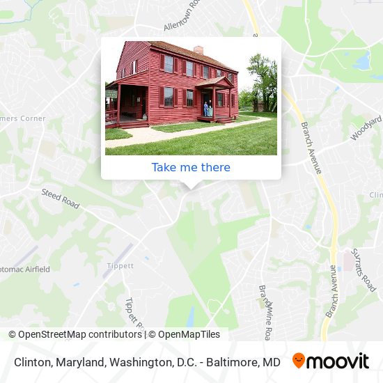 Clinton, Maryland map