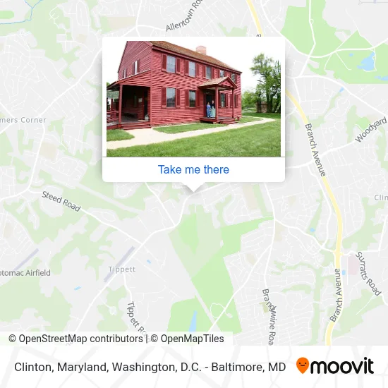 Clinton, Maryland map