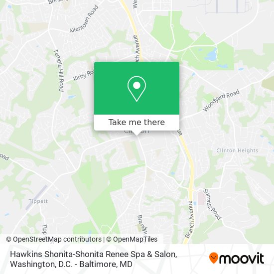 Mapa de Hawkins Shonita-Shonita Renee Spa & Salon