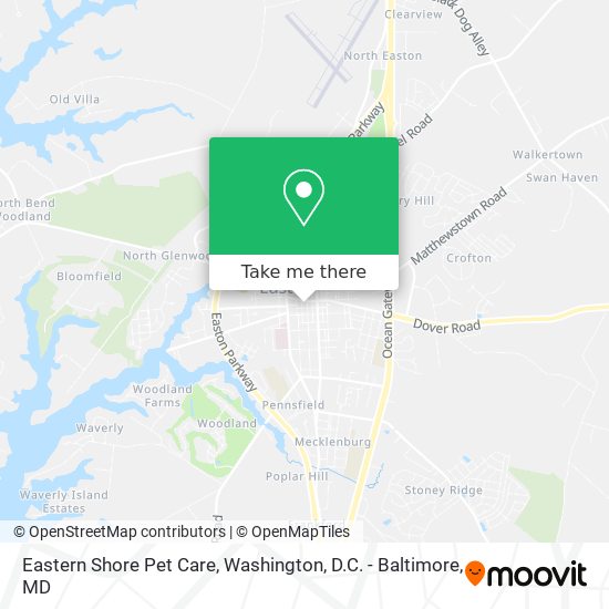 Mapa de Eastern Shore Pet Care