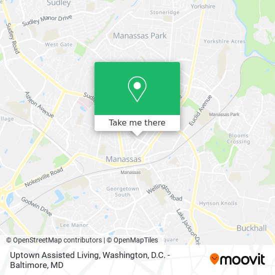Uptown Assisted Living map