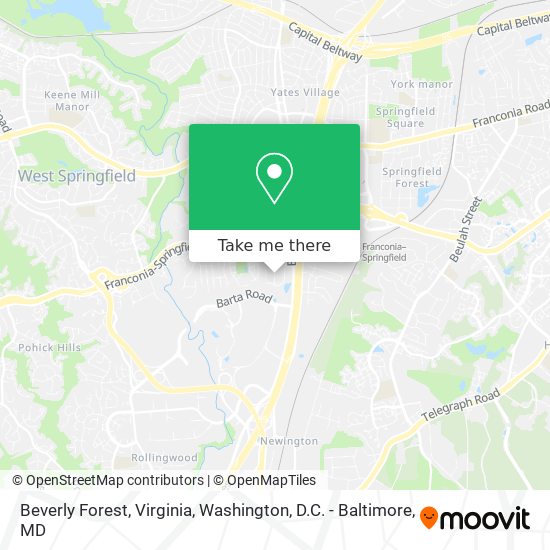 Mapa de Beverly Forest, Virginia