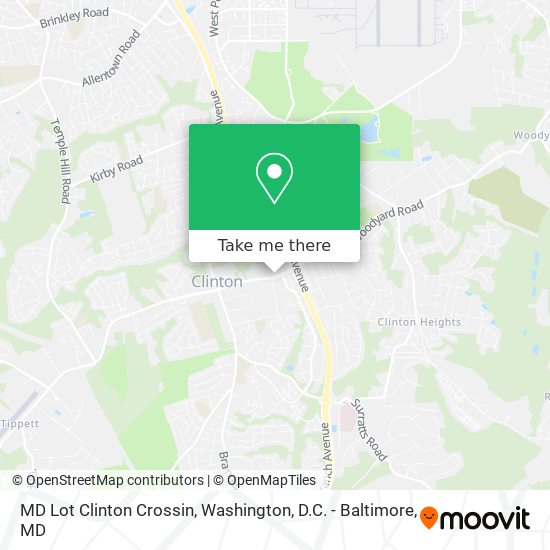 MD Lot Clinton Crossin map