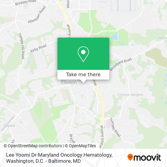 Lee Yoomi Dr-Maryland Oncology Hematology map