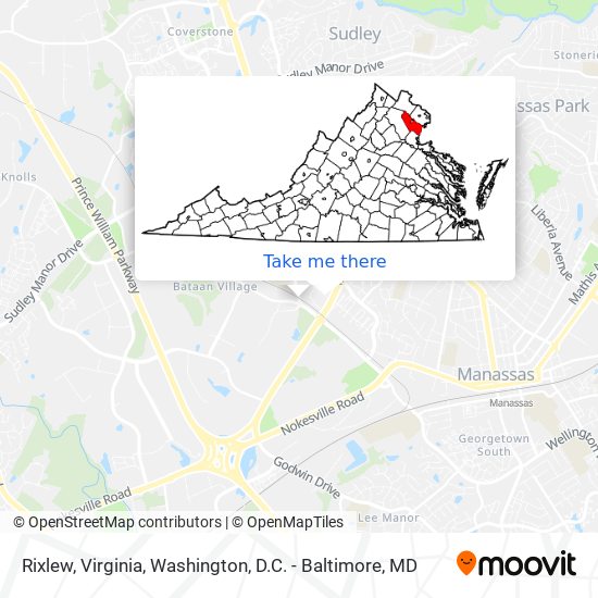 Mapa de Rixlew, Virginia
