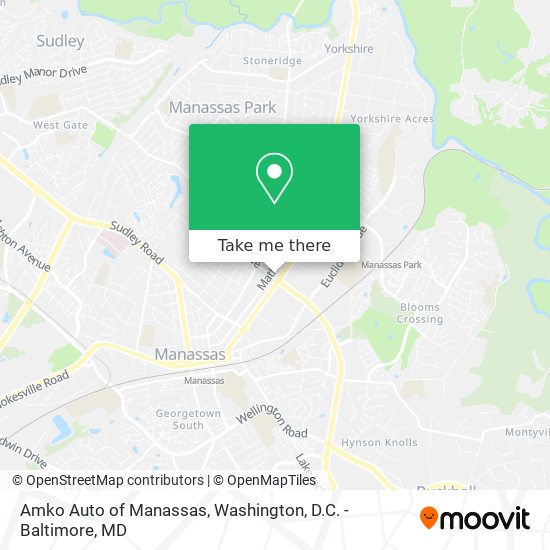 Mapa de Amko Auto of Manassas