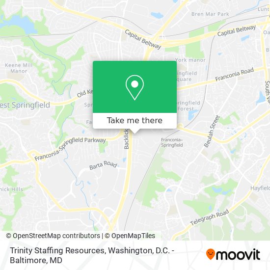 Trinity Staffing Resources map