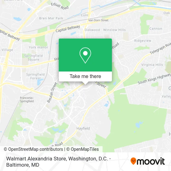 Walmart Alexandria Store map