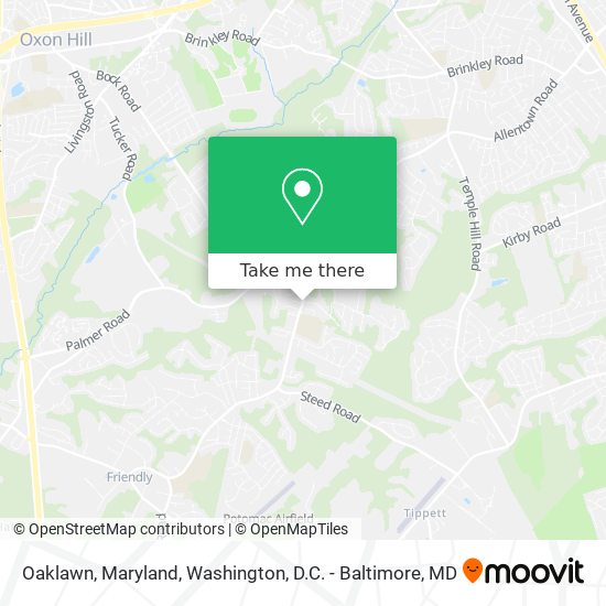 Mapa de Oaklawn, Maryland