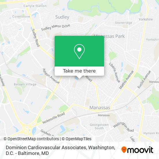 Dominion Cardiovascular Associates map