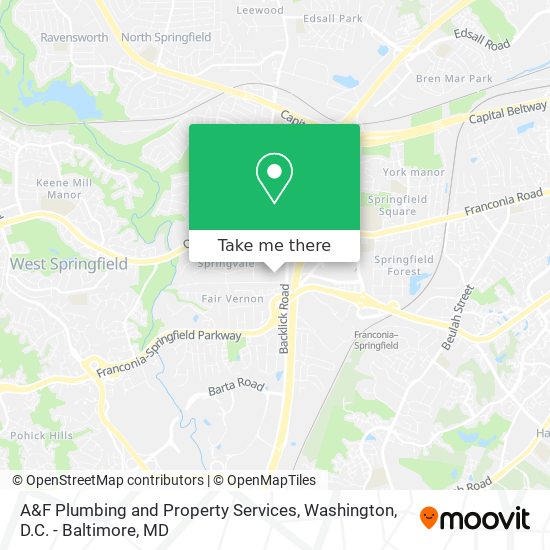 Mapa de A&F Plumbing and Property Services