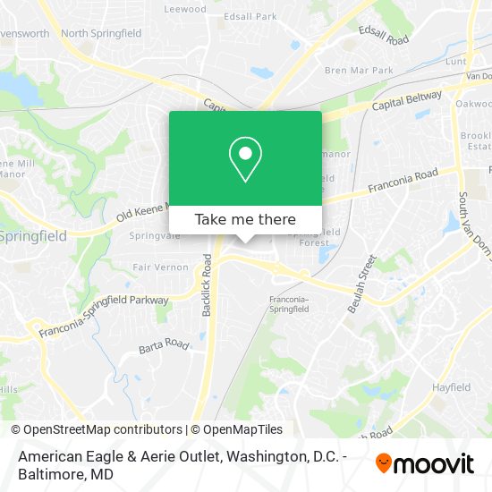 American Eagle & Aerie Outlet map