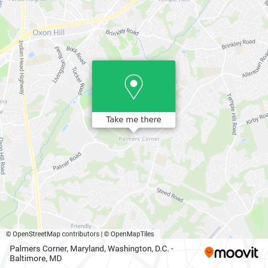 Palmers Corner, Maryland map