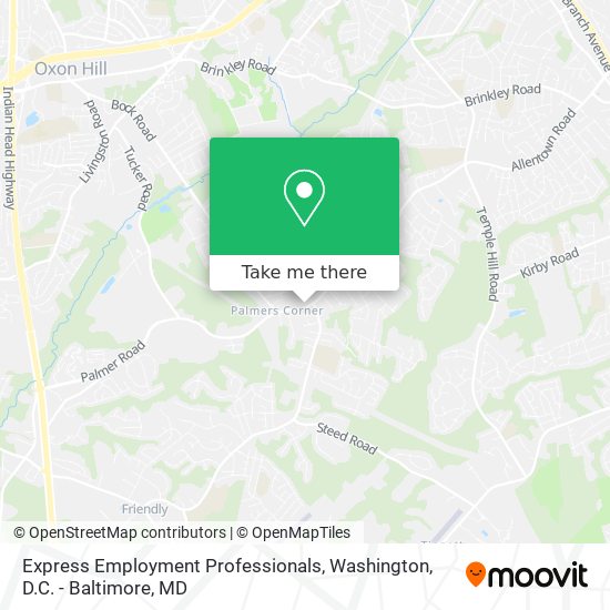 Express Employment Professionals map