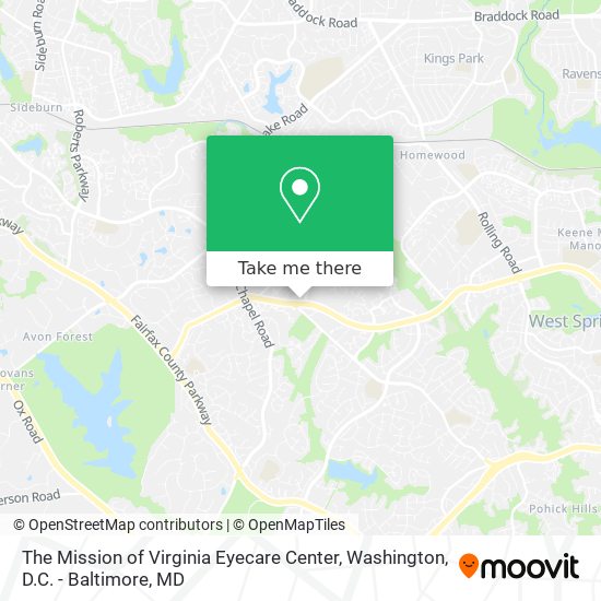 Mapa de The Mission of Virginia Eyecare Center