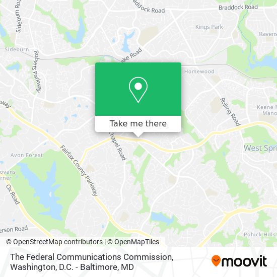 Mapa de The Federal Communications Commission