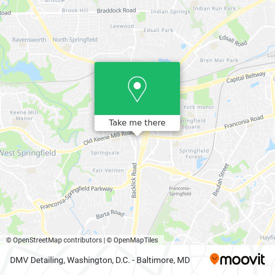 DMV Detailing map