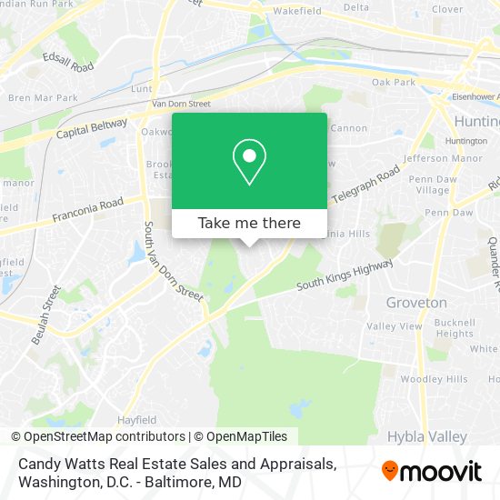 Mapa de Candy Watts Real Estate Sales and Appraisals