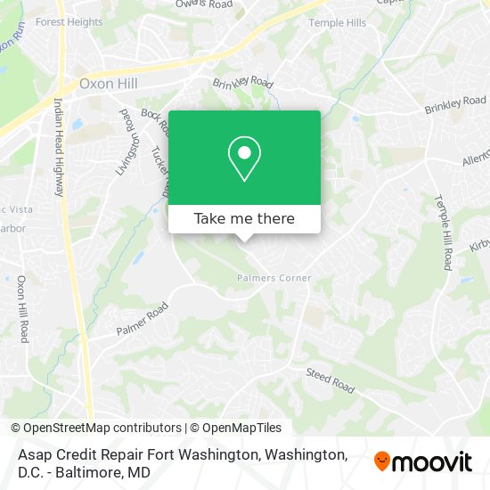 Asap Credit Repair Fort Washington map