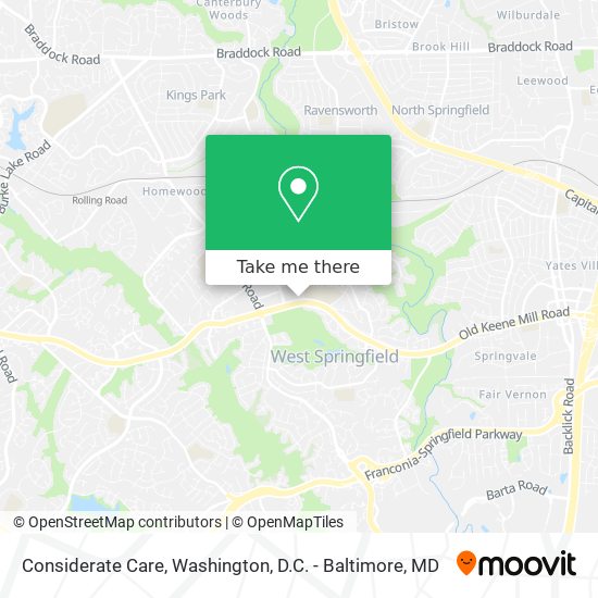 Considerate Care map