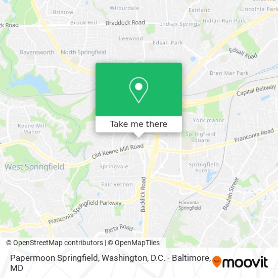 Mapa de Papermoon Springfield