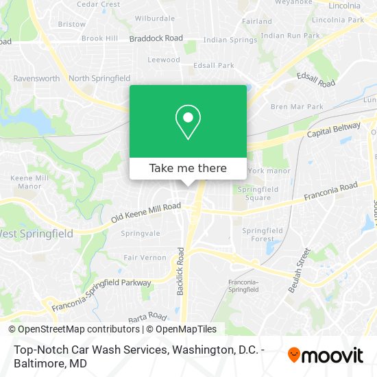 Mapa de Top-Notch Car Wash Services