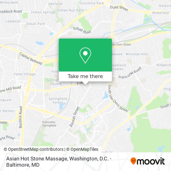 Asian Hot Stone Massage map