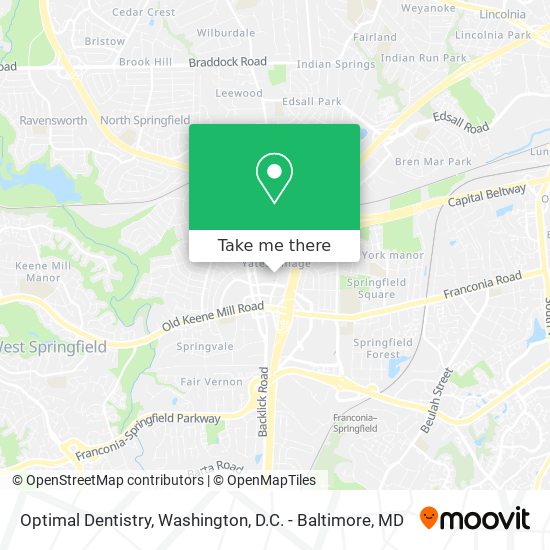 Mapa de Optimal Dentistry