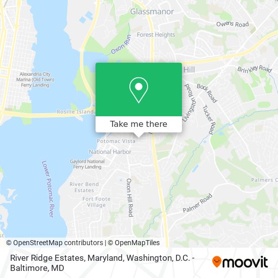 River Ridge Estates, Maryland map