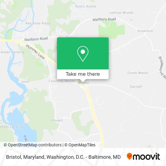 Mapa de Bristol, Maryland