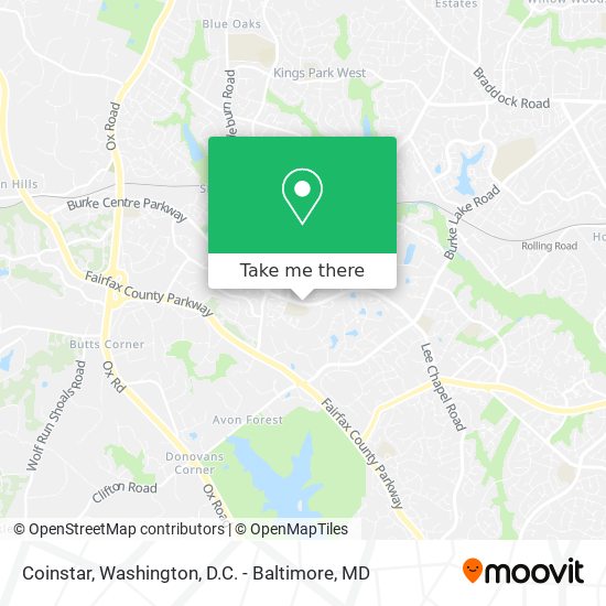 Coinstar map