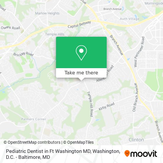 Mapa de Pediatric Dentist in Ft Washington MD