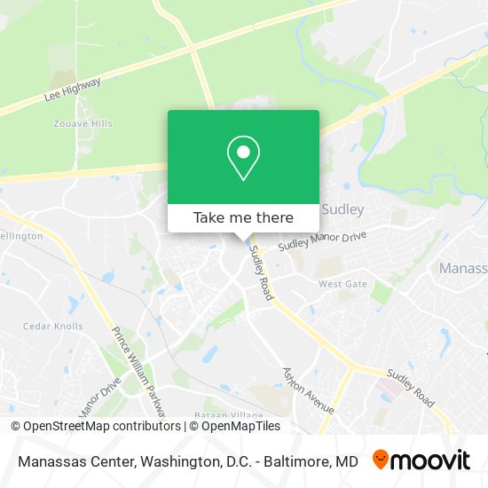 Mapa de Manassas Center