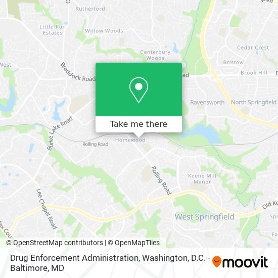 Drug Enforcement Administration map