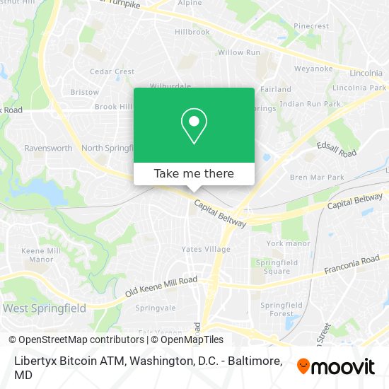 Mapa de Libertyx Bitcoin ATM