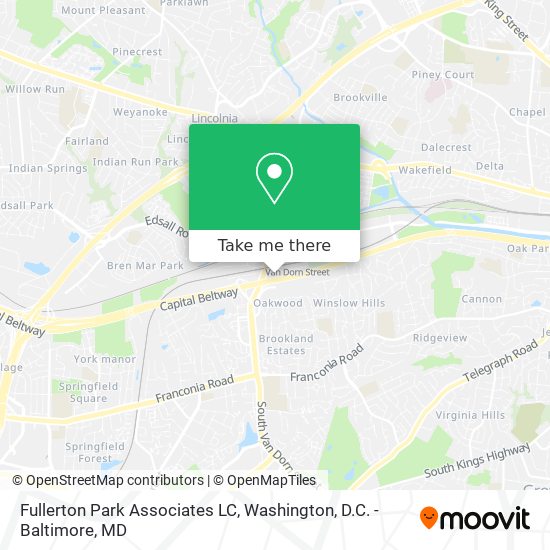 Fullerton Park Associates LC map