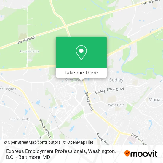 Express Employment Professionals map