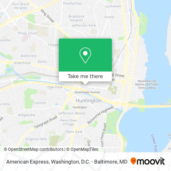 American Express map