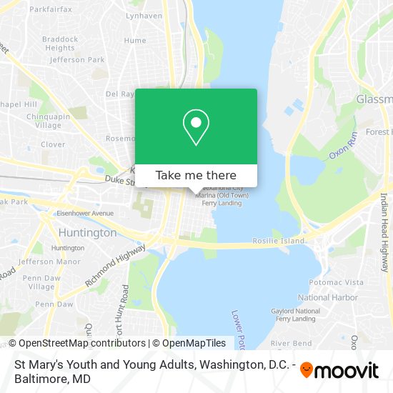 St Mary's Youth and Young Adults map