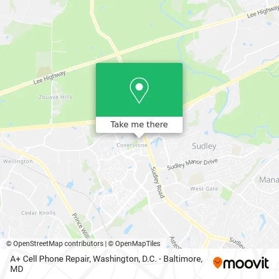 A+ Cell Phone Repair map