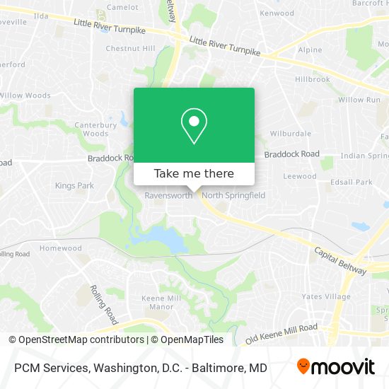 PCM Services map