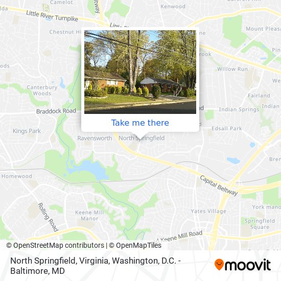 North Springfield, Virginia map