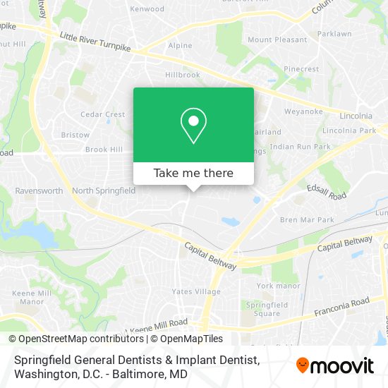 Mapa de Springfield General Dentists & Implant Dentist