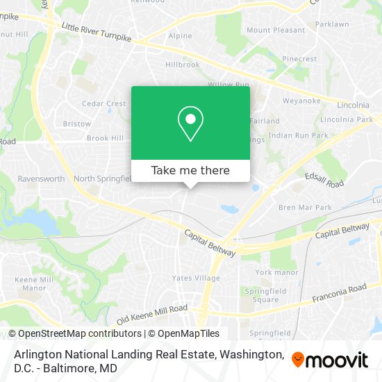 Arlington National Landing Real Estate map