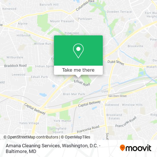 Amana Cleaning Services map