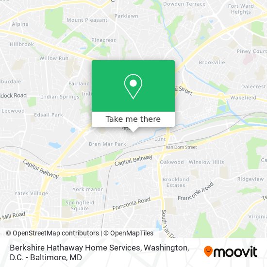 Mapa de Berkshire Hathaway Home Services