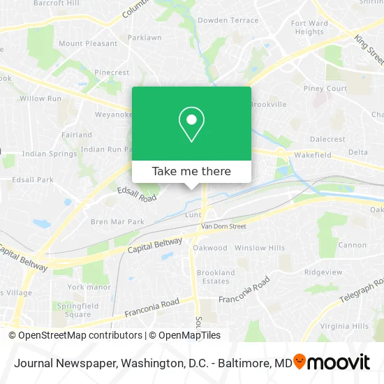 Journal Newspaper map