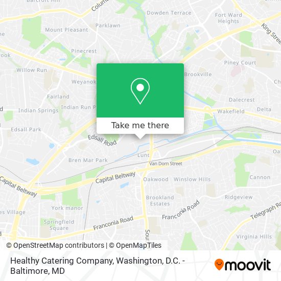 Healthy Catering Company map