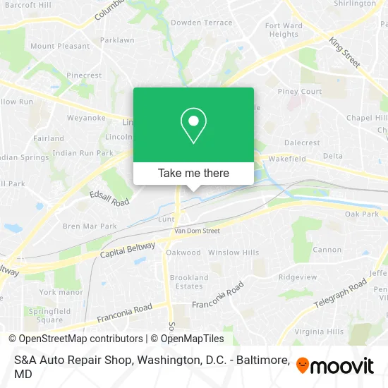 S&A Auto Repair Shop map